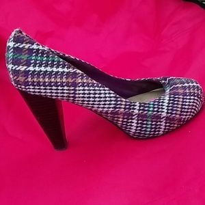 Plaid  heels